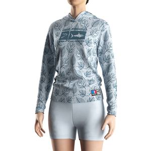 T-shirt de pêche à capuche pour femme, haute qualité, respirant, séchage rapide, protection UPF 50, impression sérigraphique, vente en gros, idéal pour les tournois estivaux - Product Image 5