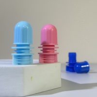Capuchon à bec verseur portable en plastique PE de qualité alimentaire de 12 mm pour produits cosmétiques, emballage de shampooing, bouchon à vis pour sachets à bec verseur
