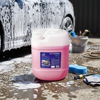 Shampoing de lavage auto 20L - Meilleur savon pH, canon à mousse neige, liquide de nettoyage puissant et sûr sans traces, détergent auto sans contact