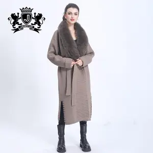 Atmungsaktive Wolle Herbst OEM Neueste handgemachte Cardigans Design für Damen