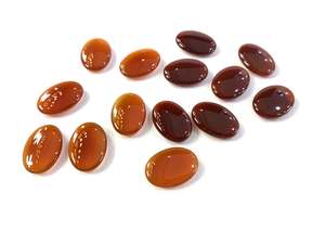 QXB 빨간 마노 돌 도매 검은 오닉스 돌 카보 숑 구슬 도매 DIY 보석 - Product Image 3