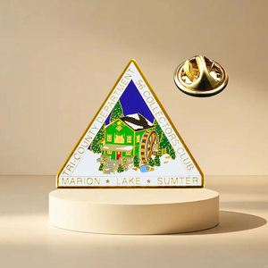 เข็มกลัดโลหะเคลือบเงา สแตนเลส สลักลายตามสั่ง พร้อมโลโก้แบบกำหนดเอง - Product Image 1