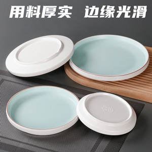 Xiangyuan Meipanzi Commercial Round <b>Plates</b>, Imitation Porcelain Cold Dish <b>Plates</b>, Creative Restaurant Round <b>Plates</b>, <b>Melamine</b> - Product Image 3
