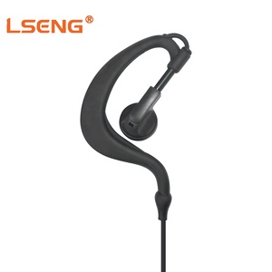 Auricular de radio bidireccional LSENG de un solo cable con gancho en forma de G y micrófono PTT, compatible con radios bidireccionales <span class=keywords><strong>Motorola</strong></span> CLP446 CLS1110 - Product Image 2