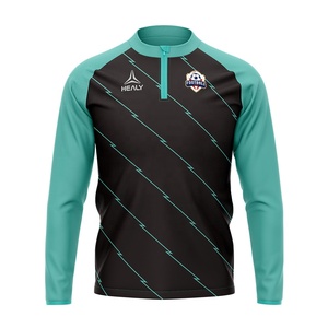 Nueva marca de diseñador de manga larga con cremallera chaqueta de entrenamiento de fútbol moda masculina - Product Image 1