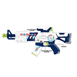 New release deformable ABS electric space gun toy with Light &Sound and projection