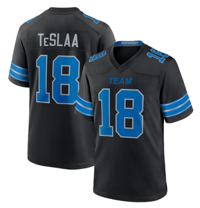 Vente en gros de maillots de football pour hommes Detroit City 20 # Sanders 0 # Jahmyr Gibbs 14 # Maillot de football américain cousu St. Brown Limited - Product Image 6