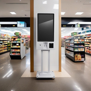 Indoor Self Service Payment Machine Canteen 23.8&quot; <strong>Android</strong> System Fast Food Touch Kiosk POS - Product Image 5