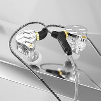Casque de jeu filaire intra-auriculaire haute fidélité KG01 avec microphone rotatif et extractible pour l'écoute de musique