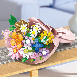 Diy Plant Boeket Decoratie Kunstbloemen Botanische Ideeën Model Speelgoed Geschenken Bouwstenen Plastic 1:72 Schaal - Product Image 4