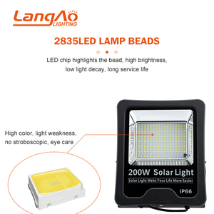 High quality ip66 basketball tennis court 300w 400w 500w wall mounting led solar flood light - Product Image 3