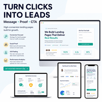 Diseño de Páginas de Atracción de Alta Conversión con HTML, CSS y Pruebas A/B para Campañas de Generación de Clientes Potenciales y Marketing de Crecimiento Empresarial