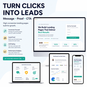 Design di Landing Page ad Alta Conversione con HTML CSS e Test A/<span class=keywords><strong>B</strong></span> per Campagne di Generazione Clienti e Marketing per la Crescita Aziendale - Product Image 2