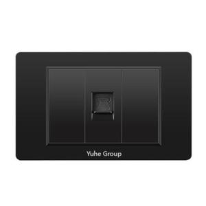 Prise murale universelle standard en panneau PC noir, interrupteur d'éclairage, prise de bureau - Product Image 5