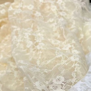 Prix bon marché dentelle blanche broderie florale maille cryptée fleur douce dentelle tissu Spandex dentelle pour robe de danse des femmes - Product Image 4
