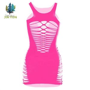 Abito Halter in <span class=keywords><strong>Rete</strong></span> di Nylon da <span class=keywords><strong>Donna</strong></span>, Body Trasparente Esotico in <span class=keywords><strong>Rete</strong></span>, Senza Entreperni - Product Image 3