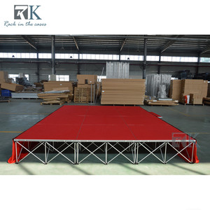 RK Mobile <b>Stage</b> <b>Platform</b> With Red Carpet Finish Performance Folding <b>Stage</b> - Product Image 2
