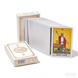 Fabricant de jeux de cartes de tarot personnalisés OEM sur demande, 78 cartes à jouer en papier d'art avec logo imprimé et emballage personnalisé - Product Image 5