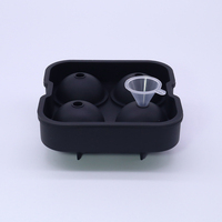 Bac à glaçons rond en silicone de qualité alimentaire pour bar, whisky, boissons, moule à glaçons sphériques avec couvercles