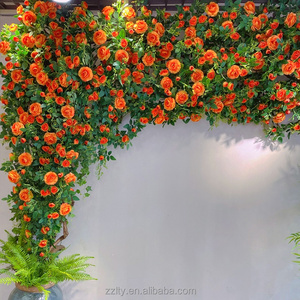 Guirlandes <span class=keywords><strong>de</strong></span> roses artificielles imprimées en 3D pour mariage, décoration extérieure, fleurs artificielles, photographie, aménagement paysager domestique - Product Image 4