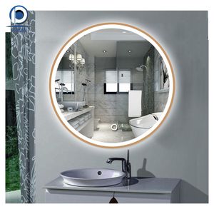 Prima luce all'ingrosso Smart senza cornice illuminata Anti nebbia 24 pollici 600mm con luci Led <span class=keywords><strong>specchio</strong></span> rotondo <span class=keywords><strong>bagno</strong></span> - Product Image 5