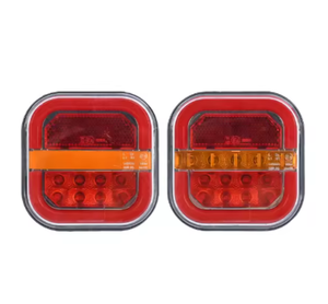 Offre Spéciale 12V 24V voiture carré LED feux arrière Hamburger Signal coulant cascade lumière pour camion Auto camion trafic feux arrière - Product Image 1