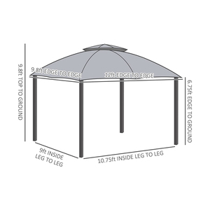 Gazebo de metal <span class=keywords><strong>Pergo</strong></span> de aluminio, diseño bioclimático plegable con persianas, fácil montaje, a prueba de putrefacción, para exteriores, techo de acero, decoraciones de jardín - Product Image 4