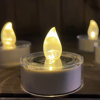 Lampes solaires LED, bougies solaires sans flamme, étanches, pour la décoration extérieure de patio et de jardin