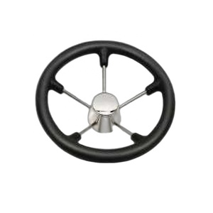 Volante <span class=keywords><strong>de</strong></span> acero inoxidable AISI316/304, HARDWARE marino con espuma <span class=keywords><strong>de</strong></span> PU y perilla <span class=keywords><strong>para</strong></span> yate, pesca, barco, accesorios <span class=keywords><strong>para</strong></span> lancha rápida - Product Image 1
