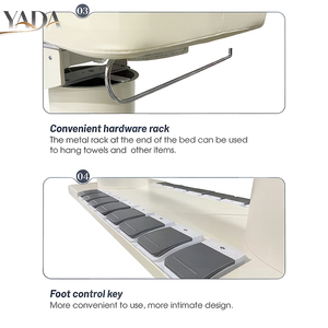 <span class=keywords><strong>Lit</strong></span> de beauté avec fonction chauffante, cadre métallique robuste, <span class=keywords><strong>lit</strong></span> de massage avec porte-serviettes pour maquillage permanent - Product Image 4