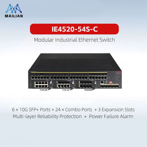 Commutateurs Ethernet industriels modulaires G H3C IE4520-54S-C/SEC de couche 3, commutateur réseau Gigabit géré à 24 ports pour le cœur et l'agrégation - Product Image 1