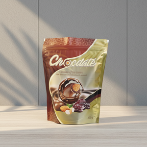 KOLYSEN Seitlich gefalteter, feuchtigkeitsbeständiger, heißversiegelter, individuell bedruckbarer Standbodenbeutel mit Reißverschluss für Trockenfrüchte, Kaffeebohnen und gemischte Nüsse - Product Image 1