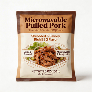 Sachet alimentaire à trois soudures latérales pour côtes de <span class=keywords><strong>porc</strong></span> aigres-douces en sauce, sac laminé en aluminium pour plats préparés - Product Image 2