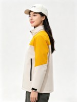 Veste à capuche imperméable coupe-vent chaude résistante au froid à coque rigide imprimée grande taille avec doublure en coton intégrée pour l'extérieur