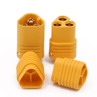 Connecteur moteur 3 pôles Amass MT60, fiche plaquée or 30A à trois broches, 100 % authentique, prêt à être expédié, faible MOQ pour contrôleur de monocycle