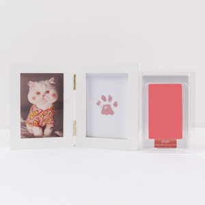 עץ מחמד תמונה מסגרת תמונה חתול & כלב רגל יד/רגל מזכרת מכבסת הדפסה דיגיטלית ללא תשלום - Product Image 4