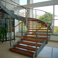 Escalier en colimaçon moderne, escaliers en spirale en métal sur mesure pour la décoration intérieure résidentielle
