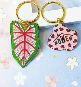 Hot Bán Biểu Tượng Tùy Chỉnh Màu Xanh Lá Cây Lá Kim Loại Móc Chìa Khóa Tùy Chỉnh Mạ Vàng Men Cứng Móc Chìa Khóa - Product Image 3