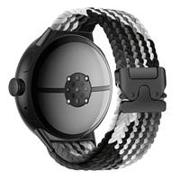 Bracelet de montre en nylon tissé élastique personnalisé Win-Win, boucle respirante en tissu, bracelet de remplacement pour Google Pixel Watch 3