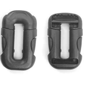 Boucle en plastique à double réglage, clip de sangle en plastique, boucle de ceinture de sangle de bagage, boucles à dégagement rapide rondes - Product Image 3