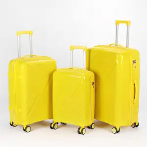 便携式定制手提行李双轮拉链行李箱套装PP行李箱