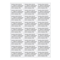 Feuilles d'étiquettes en vinyle transparent PP pour emballage, format A4, 80 feuilles, pour imprimante, découpées, autocollantes, étanches, avec code-barres