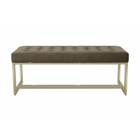 Bancs et poufs de console modernes de luxe en velours capitonné, pour chambre et salon, décoration intérieure, avec structure métallique, directement de l'usine