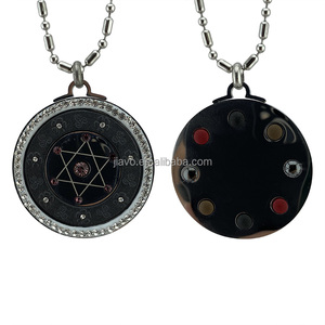 Pendentif quantique à énergie scalaire en matériau volcanique, technologie japonaise avec pierre à infrarouge lointain - Product Image 2