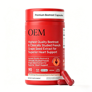 Capsules d'extrait de betterave et de pépins de raisin OEM ODM certifiées GMP Halal, 90 unités, complément alimentaire - Product Image 1