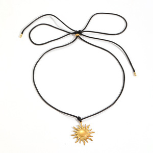 จี้รูปดวงอาทิตย์ สร้อยคอและต่างหูสแตนเลส ชุดของขวัญสำหรับทุกเพศ ทุกวัย เครื่องประดับแฟชั่น รูปทรงดวงอาทิตย์ สีทอง สีเงิน - Product Image 4