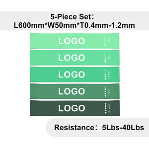Colorful Latex Resistance <b>Bands</b> Set With Carry Bag For Fitness Training Adults Durable <b>Exercise</b> Loop <b>Bands</b> - Product Image 5