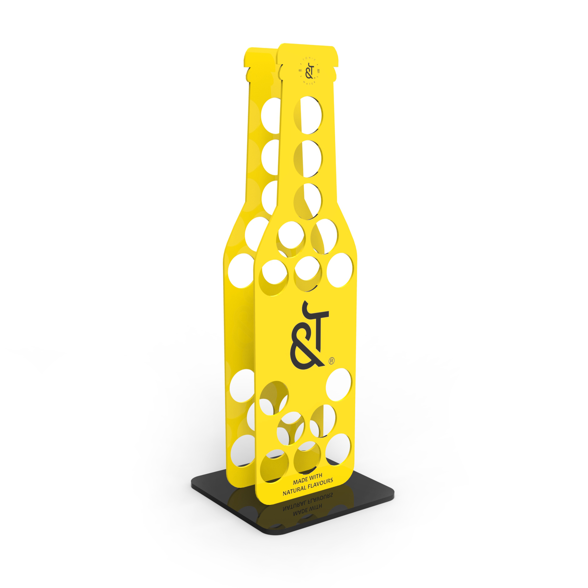 Bottle Shape Acrylic Tonic Water Display Stand — view 5