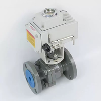 Vanne à boisseau sphérique électrique haute pression avec corps en acier inoxydable 316 et joint ignifuge pour systèmes de traitement du pétrole, du gaz et de l'eau
