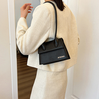 Bolso de Mano Cruzado Cuadrado Pequeño y Elegante de Color Sólido con Bolsillo para Teléfono, Estilo Nuevo